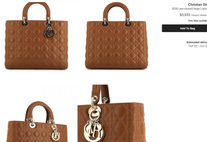 Christian Dior 2020 pre-owned large Lady Dior 2way bag - Jasmina Izetbegović prošetala dizajnersku torbicu, cijena 